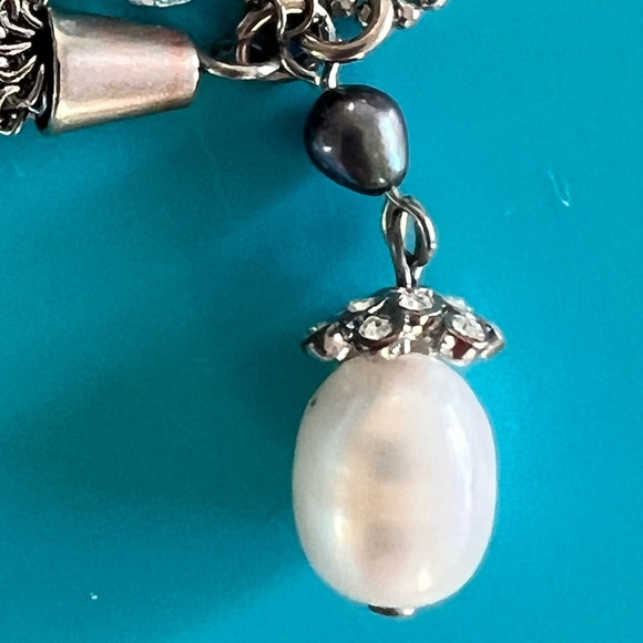 Banana Republic Sparkling Silver Necklace with Tassels - Picture 8 of 10